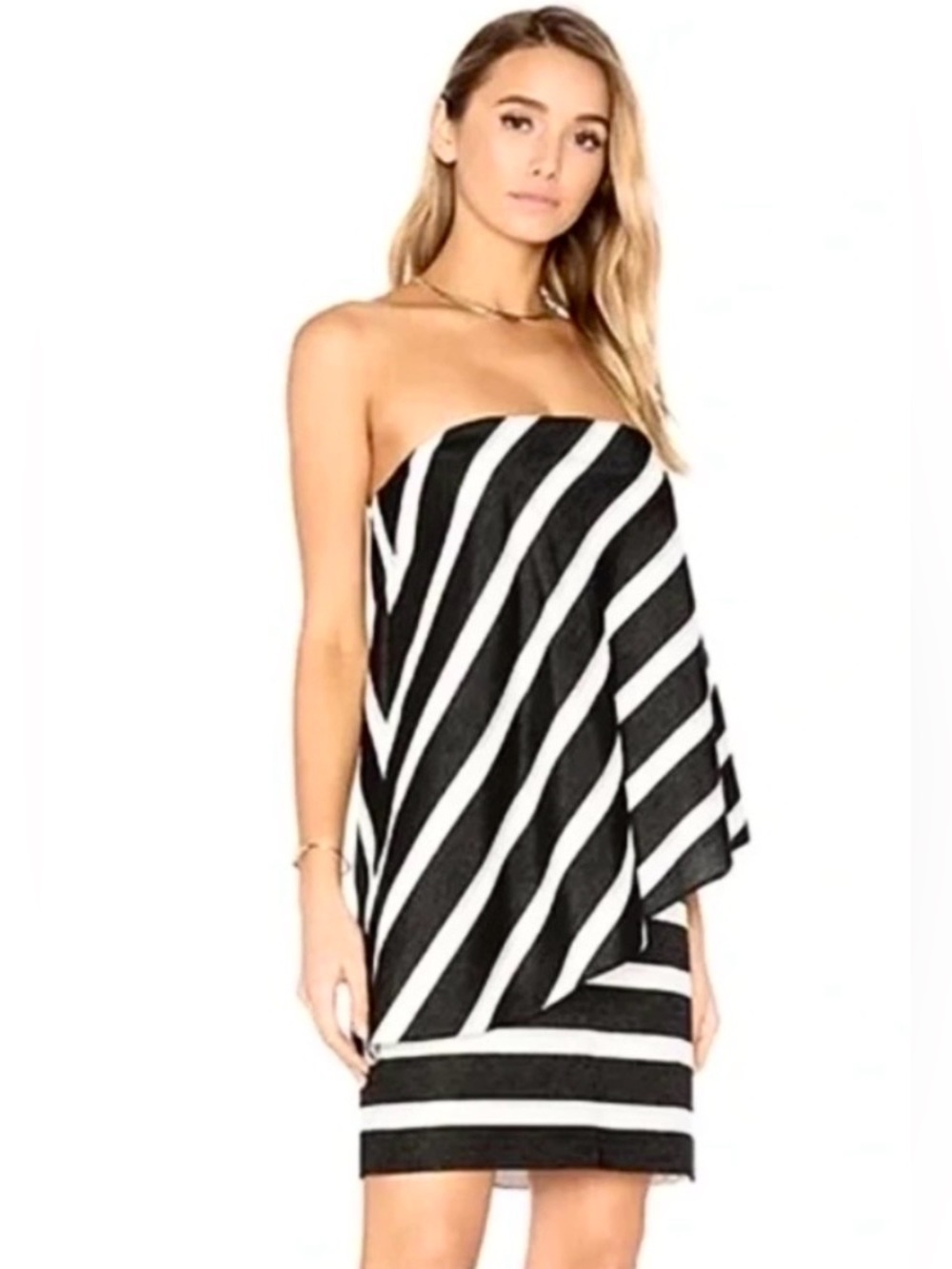Halston Heritage NWT Strapless Dress Size 8 Modern Contemporary Minimalist Glam